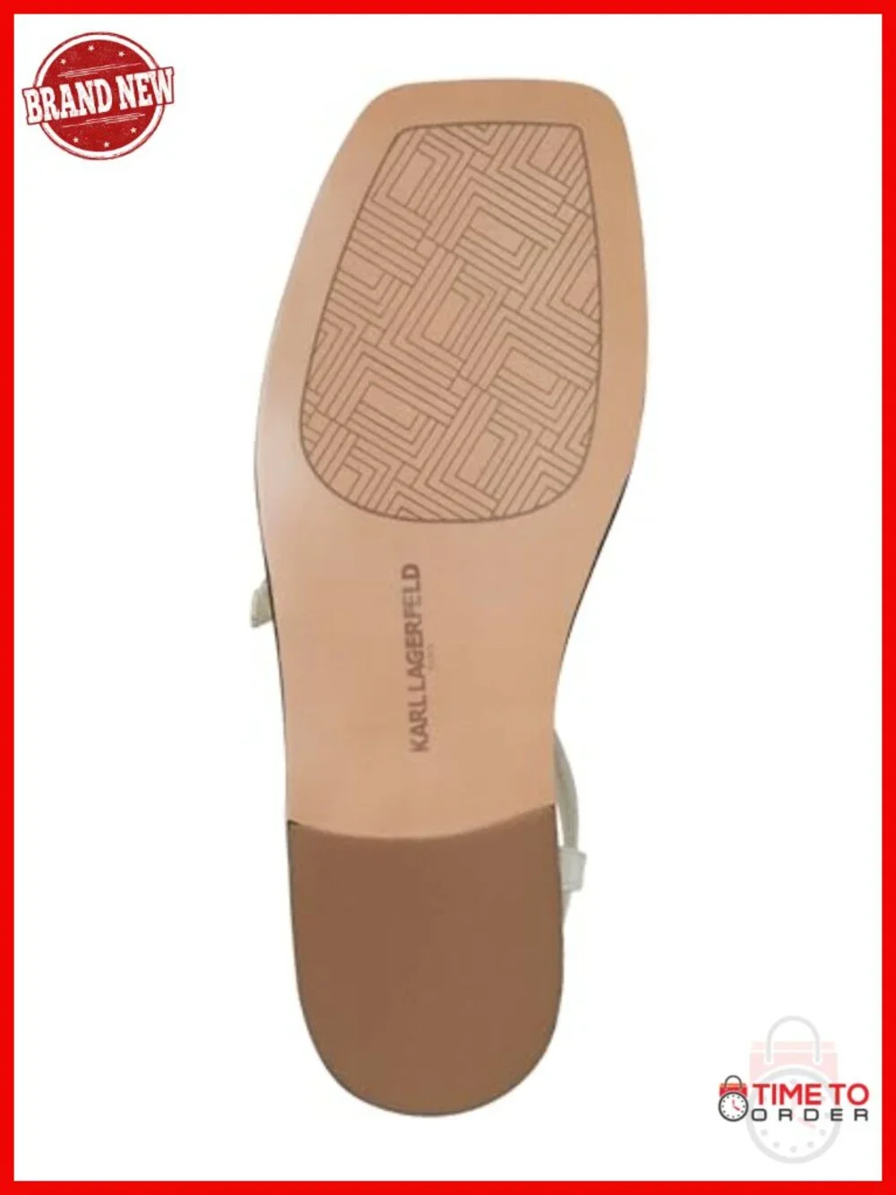 Women's Flat Strappy Sandal With Logo